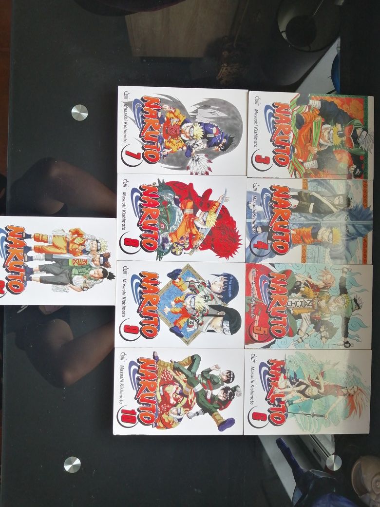 Mangás Naruto. Volumes 3-10, 21 como novos