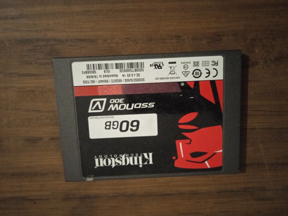 KINGSTON sv300 60gb 2.5 дюйма SSD без сбоев