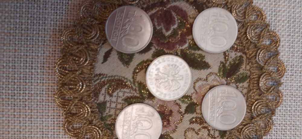 Monety 100 zł. rok 1990