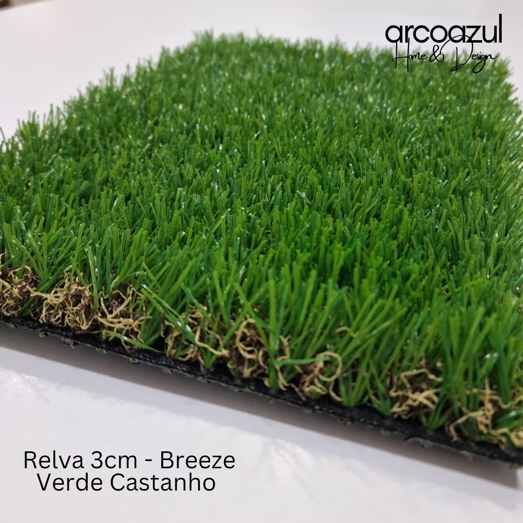 Relva Breeze 3cm - Verde Castanho By Arcoazul