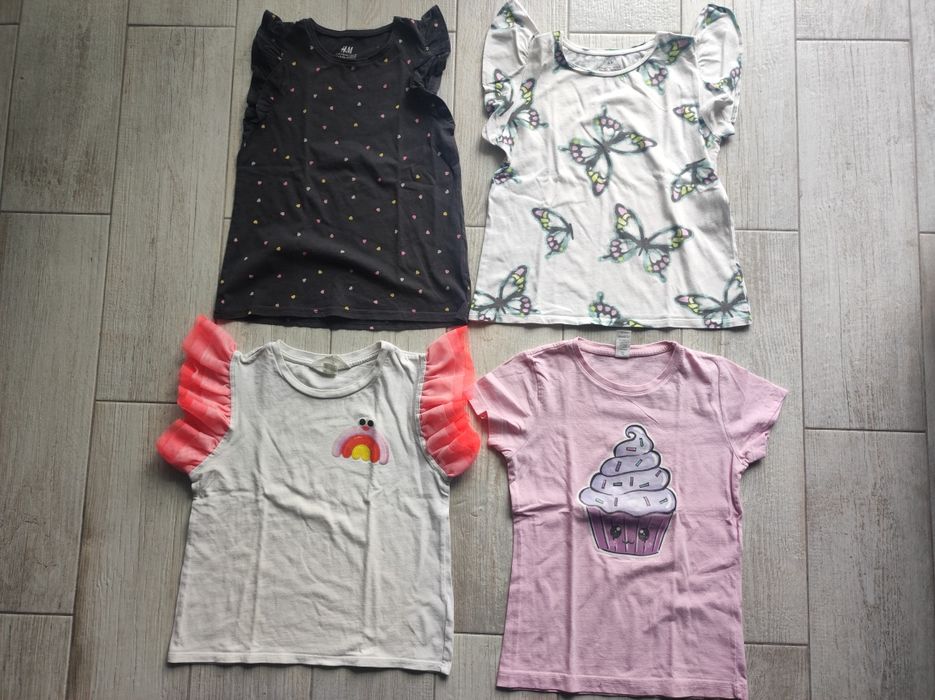 Koszulki z krótkim rękawem rozm. 134/140