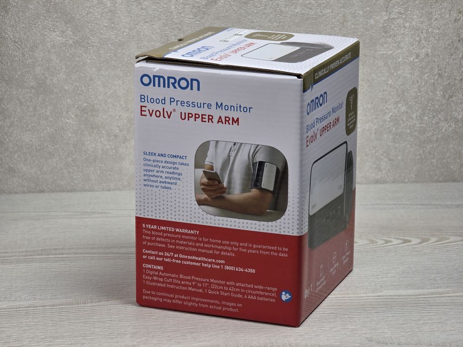 НОВИЙ • Тонометр з Bluetooth Omron Evolv HEM-7600T-Z (BP7000) ОРИГІНАЛ