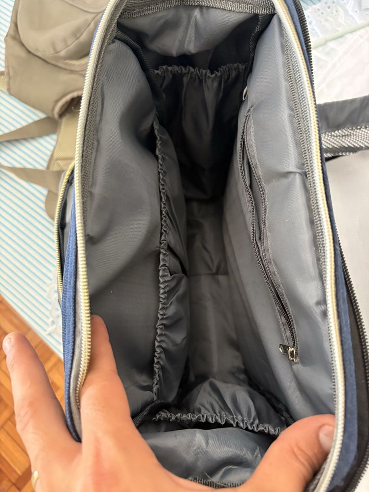 Mochila Multifuncional para Bebé – Berço Portátil + Trocador