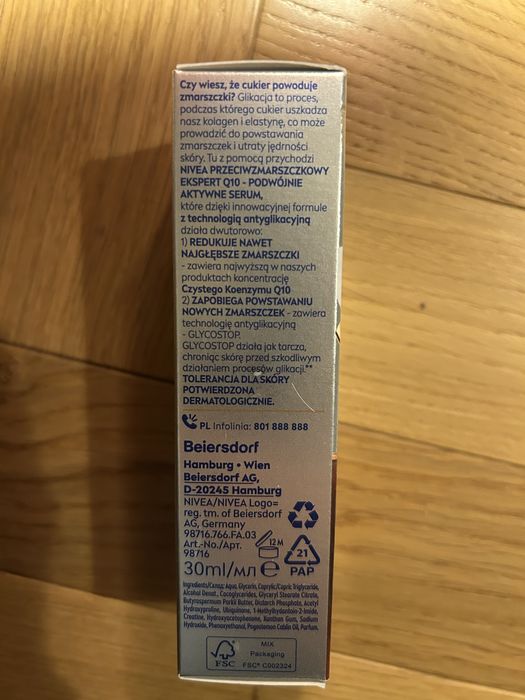 Nivea Q10 podwójnie aktywne serum 30 ml