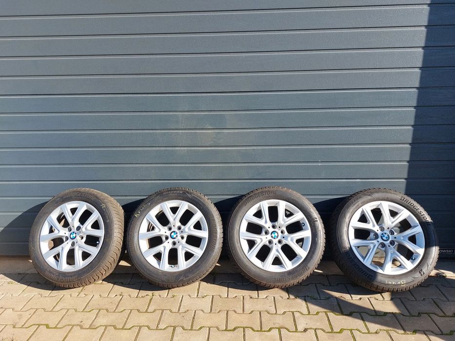BMW X1 X2 F39 F48 KOŁA FELGI 17 OPONY 6.5J ET39 5X112 OPONY 205/60 17 BRIDGESTONE BLIZZAK LM005 DOT21