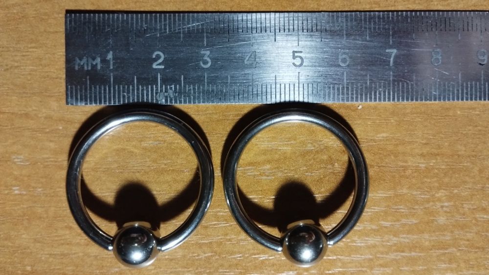 Кольцо для пирсинга 25 мм нержавеющая сталь