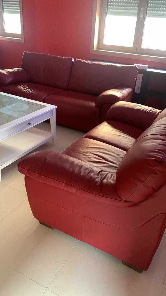 Sofas sala como novos (3 lugares + 2 lugar + 1 lugares)