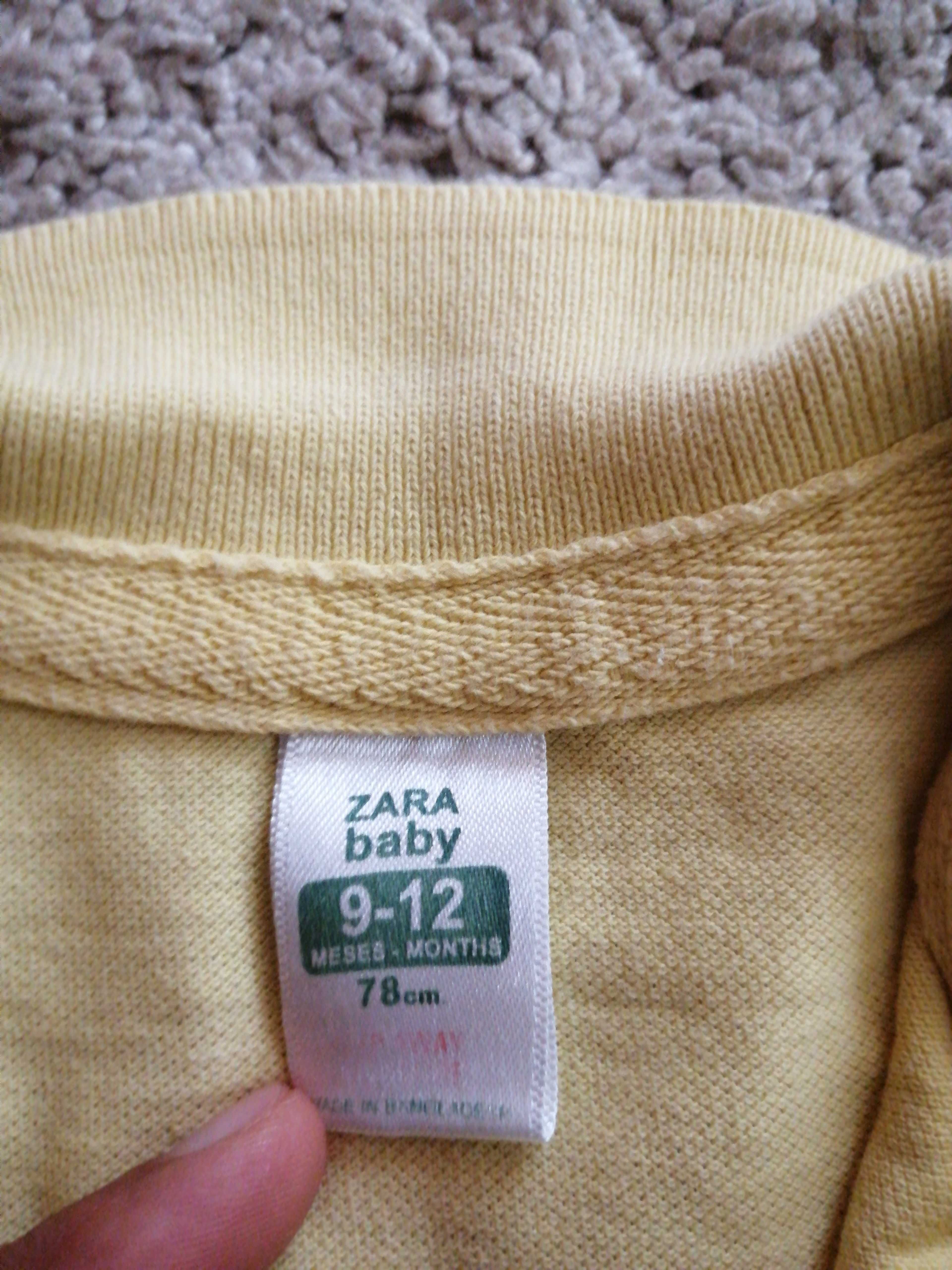 Pólo amarelo da zara 9/12 meses