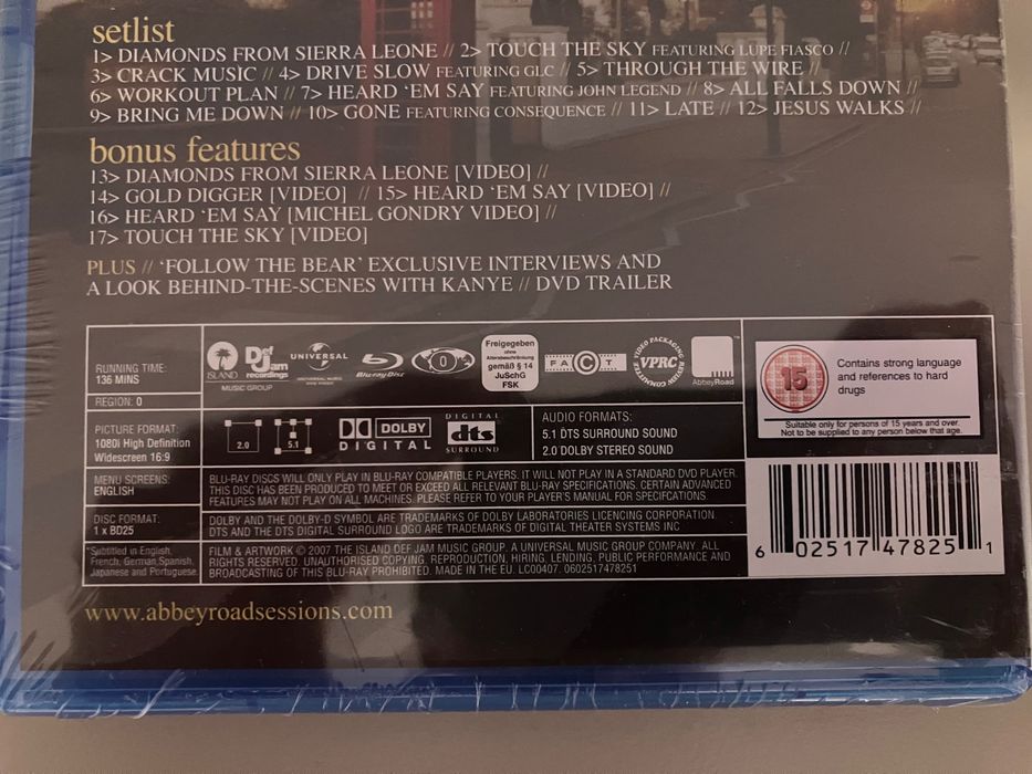 Kanye West Late Orchestration Blu Ray UNIKAT!