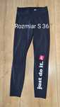 Leginsy NIKE.  Just do it. Czarne. Rozmiar S 36