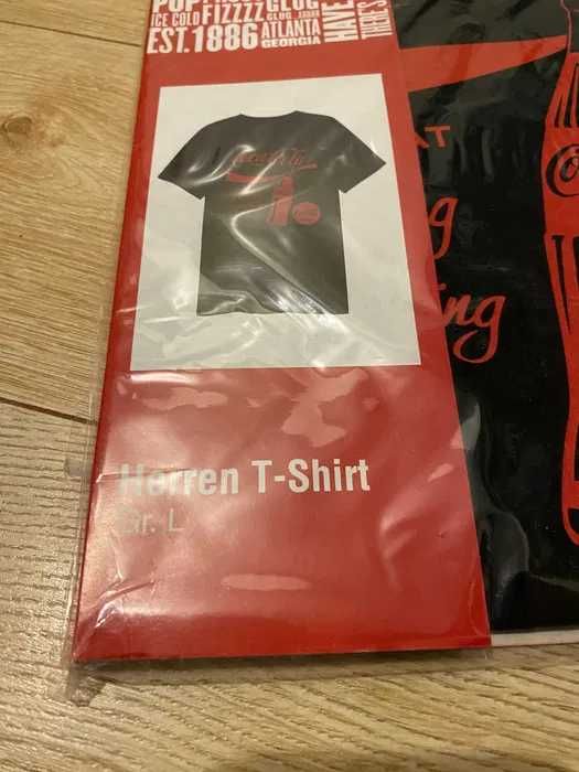 koszulka T-shirt męski logo Coca Cola rozm. L czarna możliwa dostawa