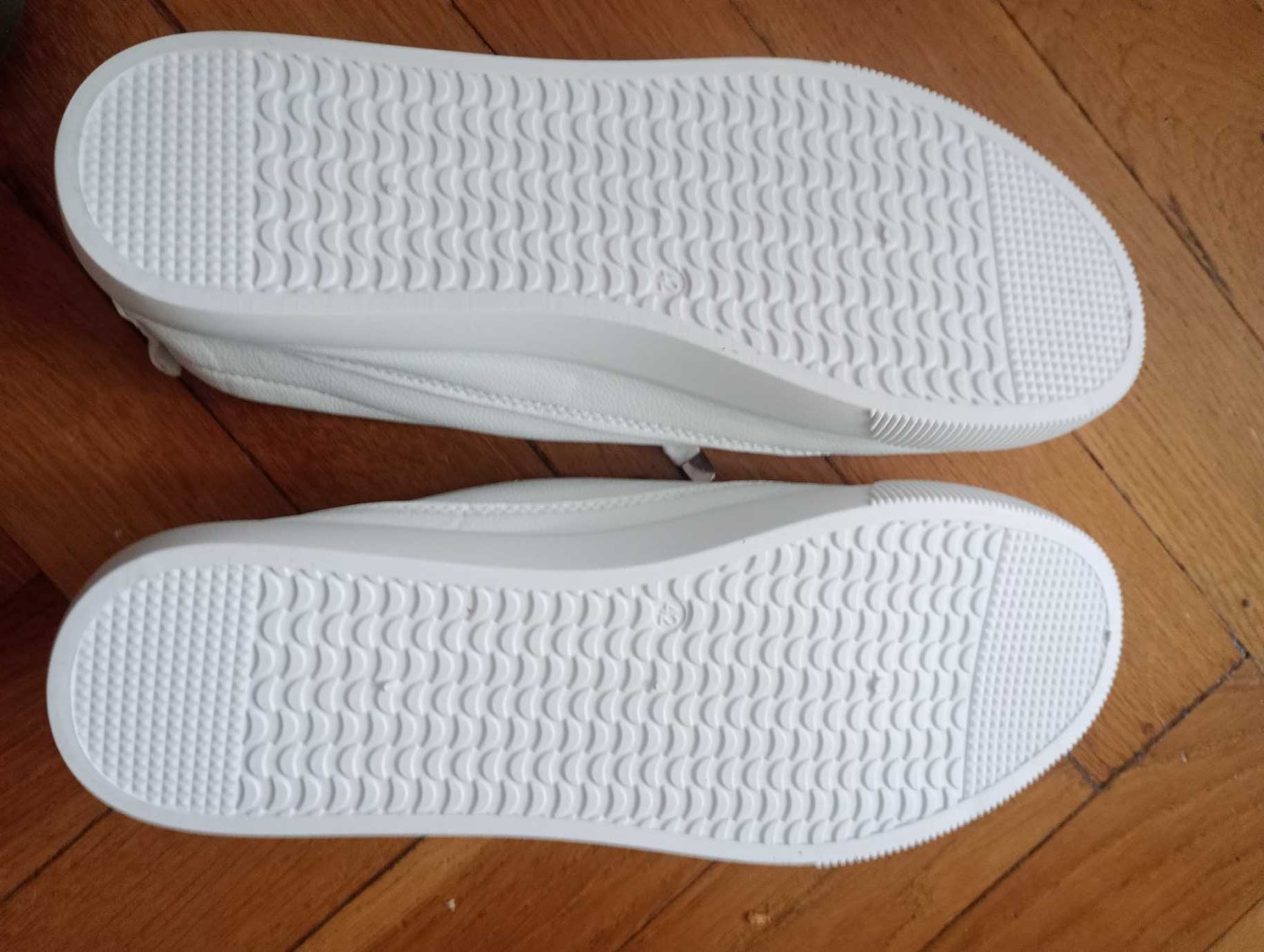 Buty Trampki damskie,kolor białe rozmiar 42 nowe.