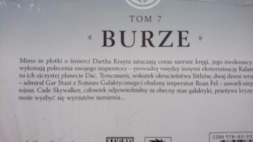 Komiks pt. Star Wars Dziedzictwo: Burze, tom 7