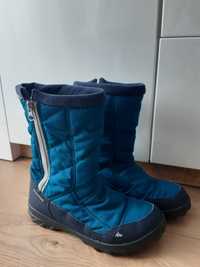 Buty zimowe śniegowce kozaki wodoodporne Quechua Decathlon r. 36