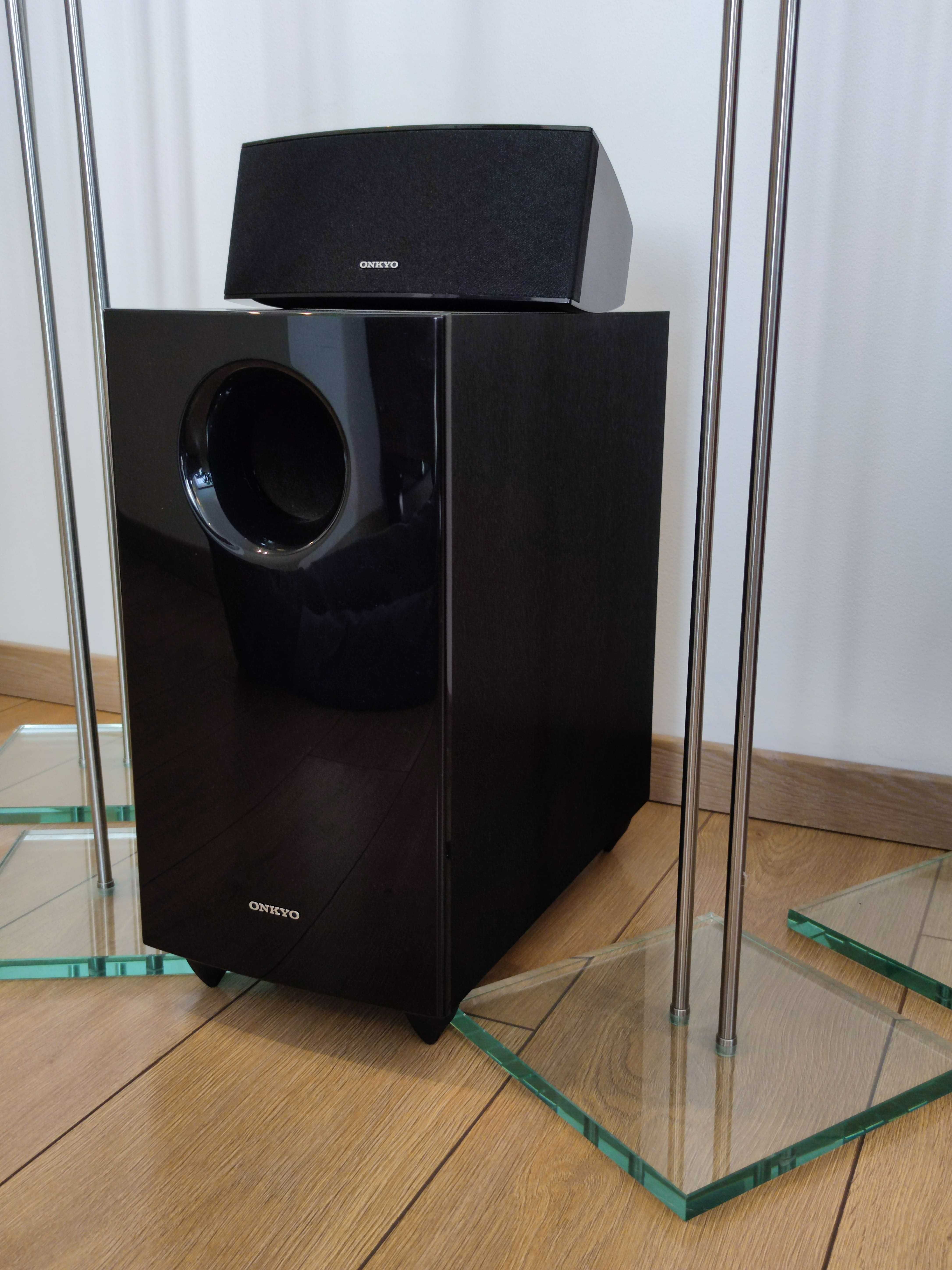 ZESTAW GŁOŚNIKÓW 5.1 ONKYO do kina domowego + stojaki