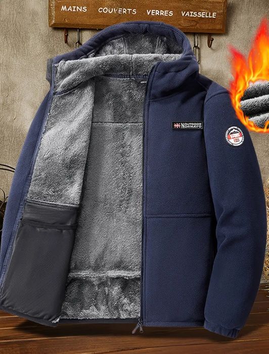 Чоловіча Куртка Флісова товста на міху (S. M. L)