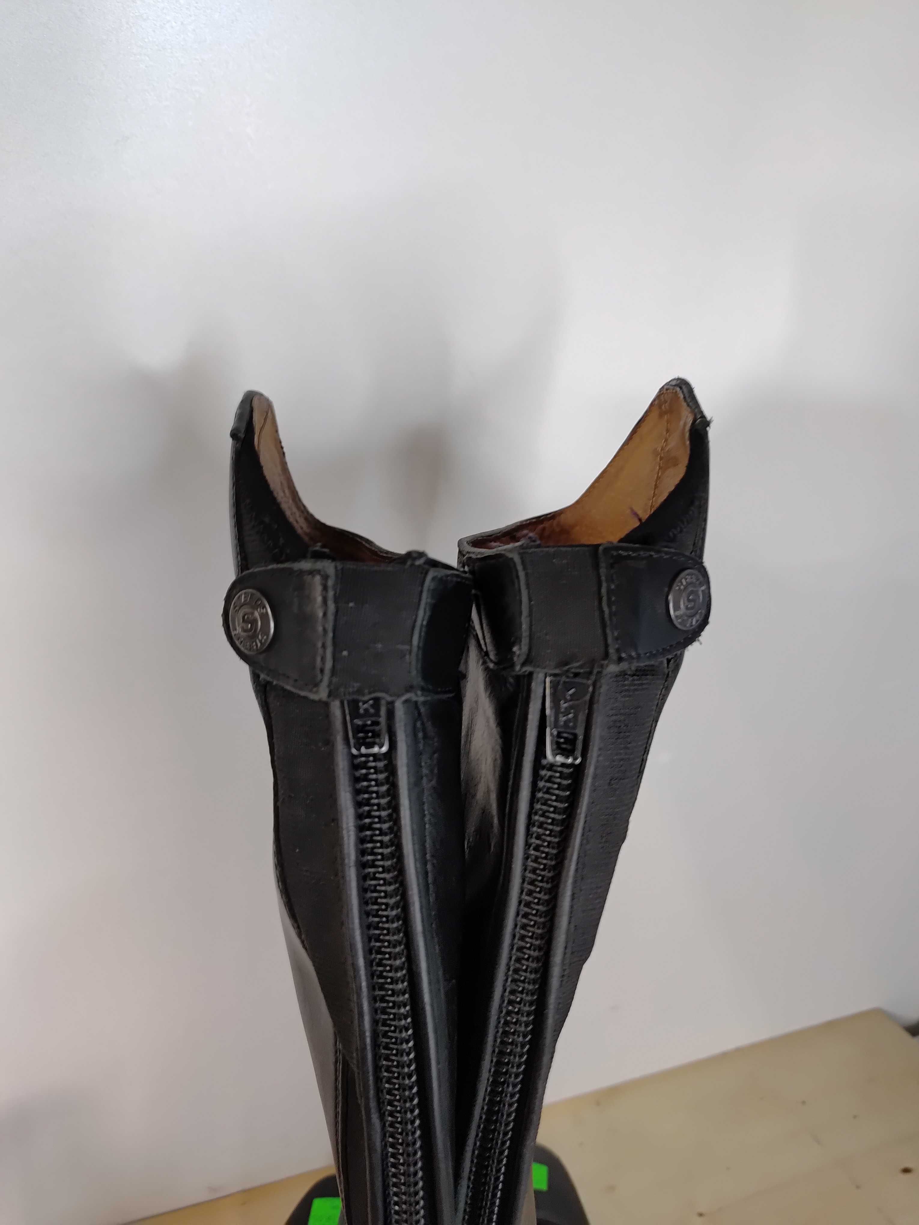264.38. Oficerki Steeds Brasilia, roz: 38 Slim Short, łyd: 31cm