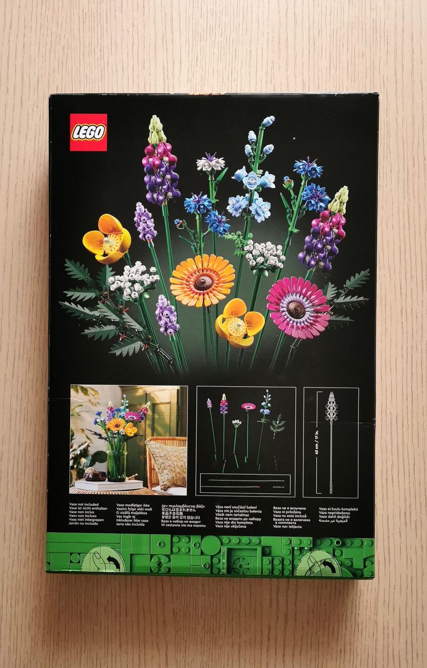 Nowe klocki LEGO Icons bukiet z polnych kwiatów 10313
