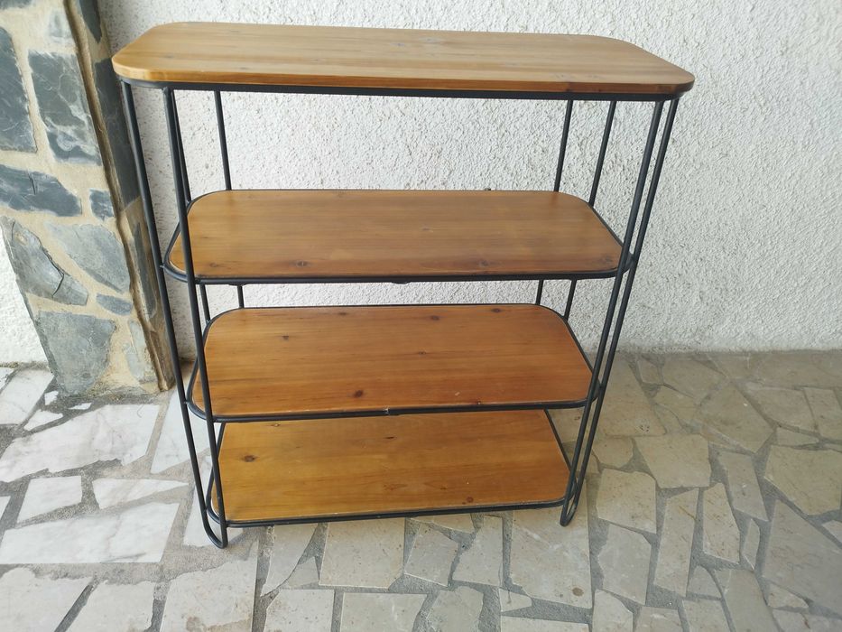 Suporte Mesa bambu aparador