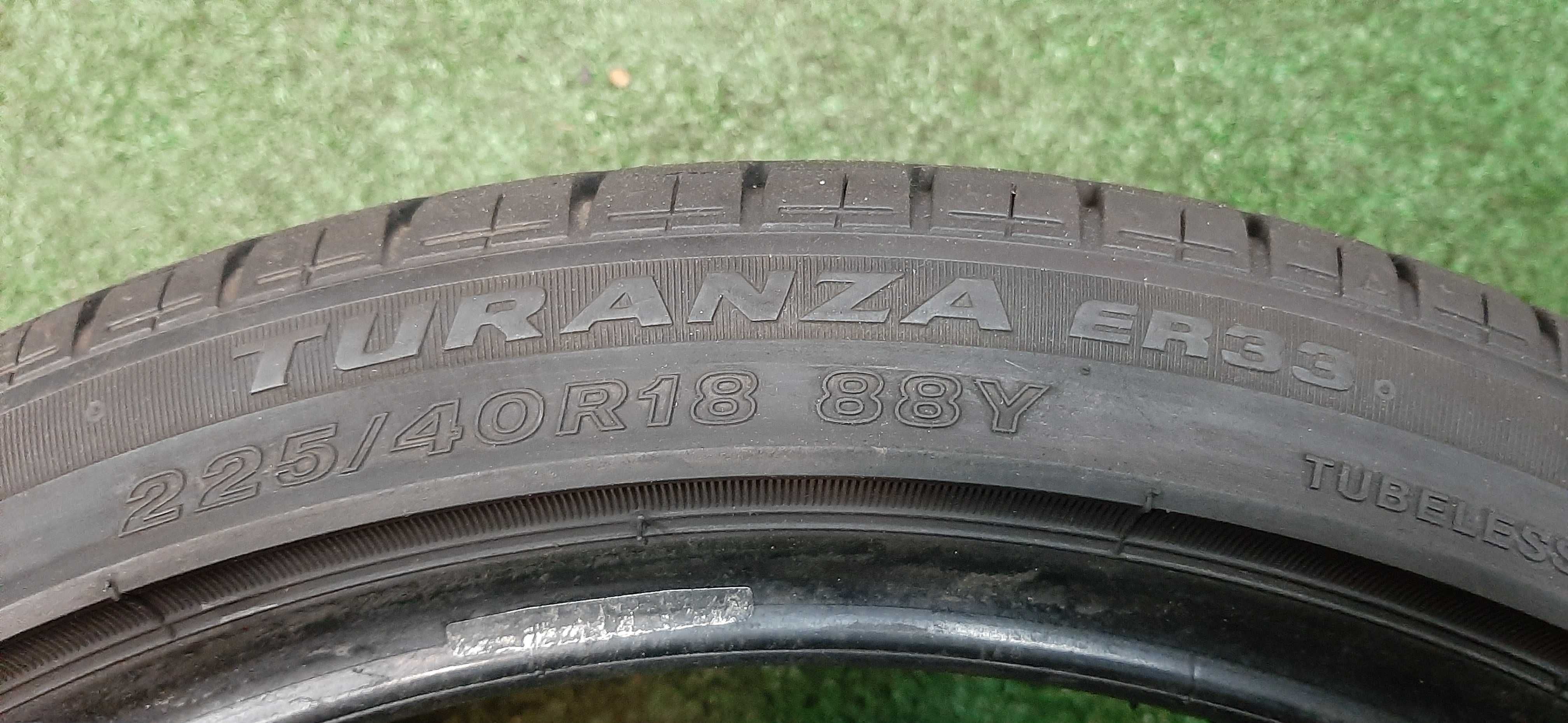 Opona Letnia 225/40/18 Bridgestone Turanza ER300 7mm / 2020r / Montaż
