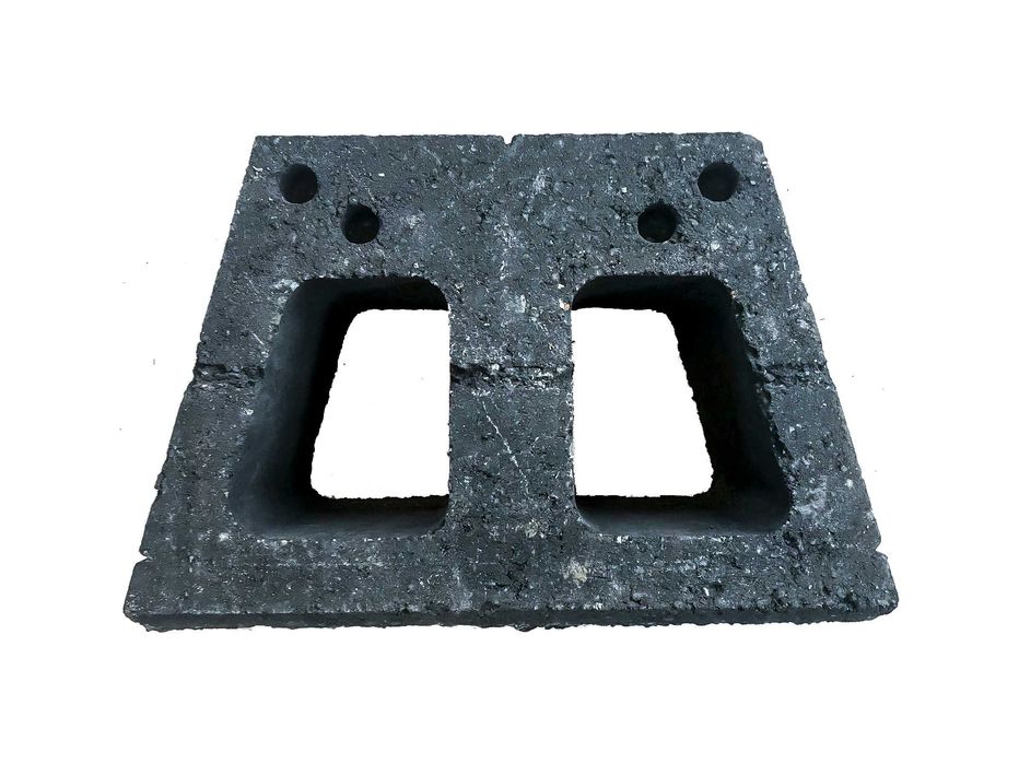 Pustak oporowy skarpowy mur murek ogrodowy łupany biały grafit melanż