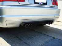 BMW 3 E46 M3 CSL TYLNY DYFUZOR SPLITTER ZDERZAKA