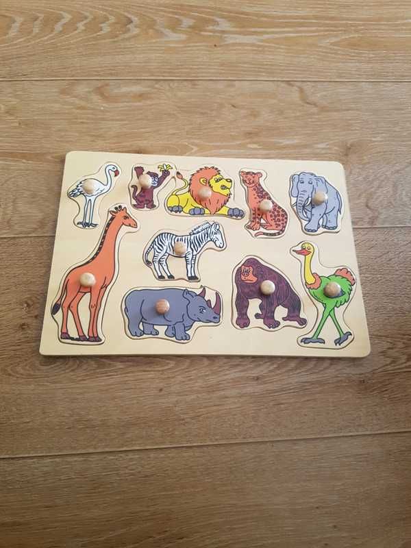 Drewniana układanka puzzle Safari