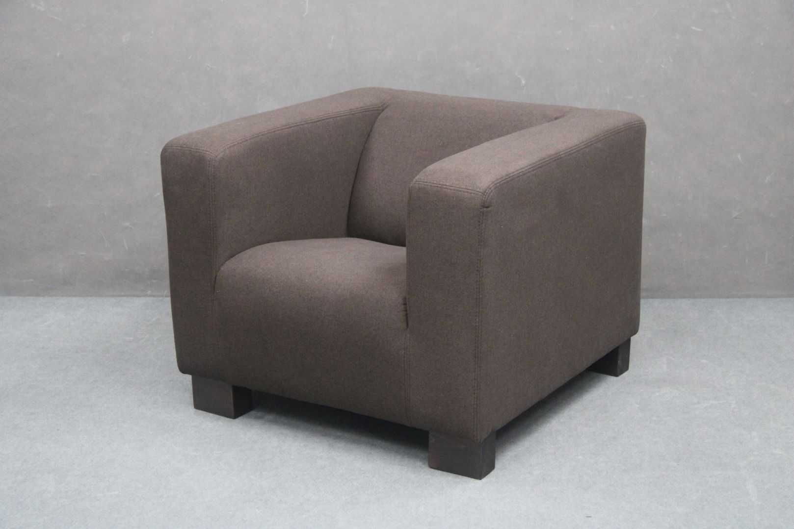 WYPOCZYNEK Komplet Brązowy materiał Sofa Fotel -45%! BGM24.pl B 5323
