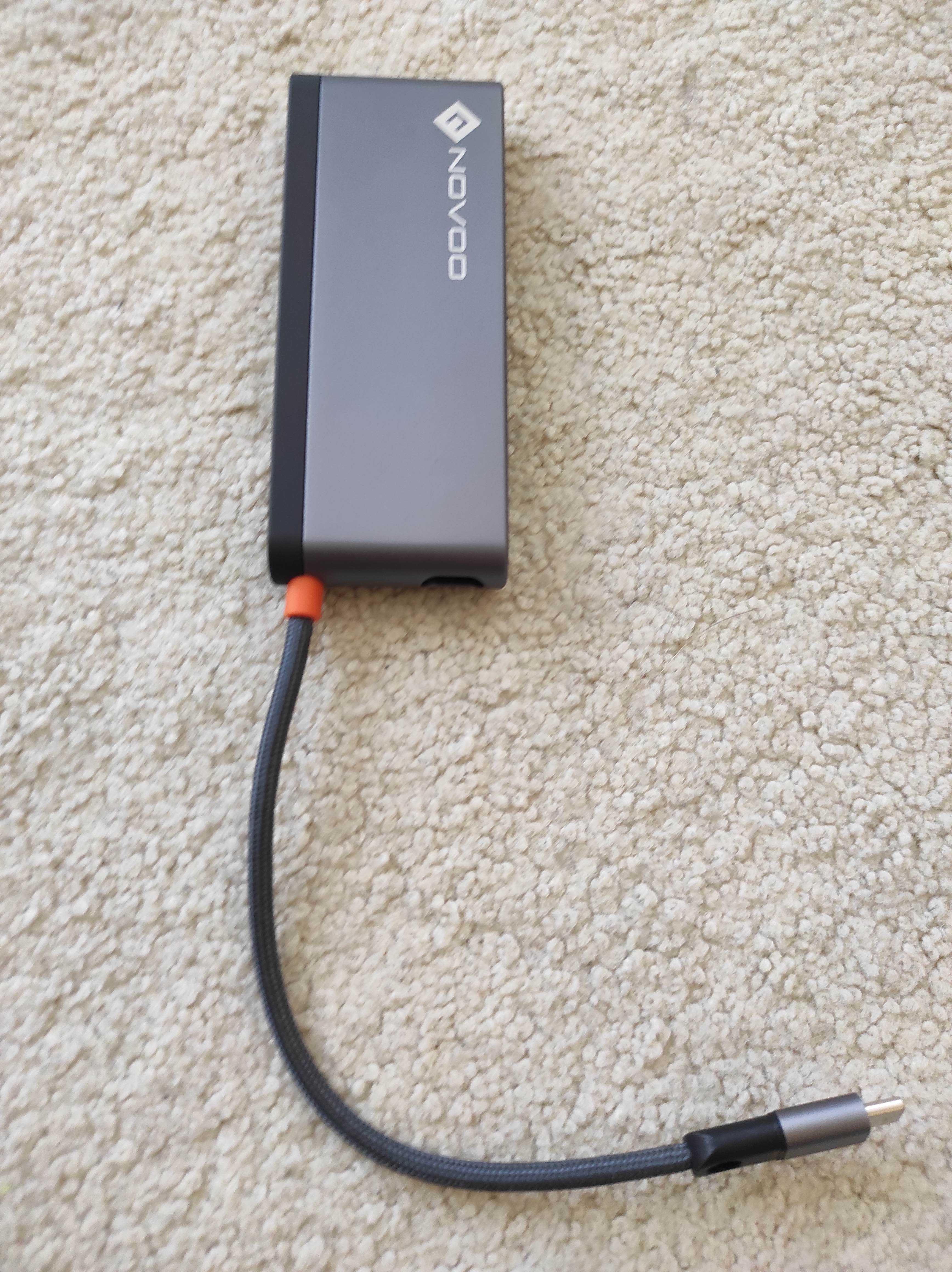 Stacja dokująca NOVOO RM6F 6W1 adapter HUB USB C HDMI 4K PRO DUAL