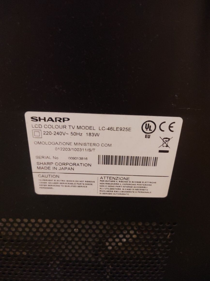 Telewizor 46 Sharp Lc-46lE925E Quatro 3D