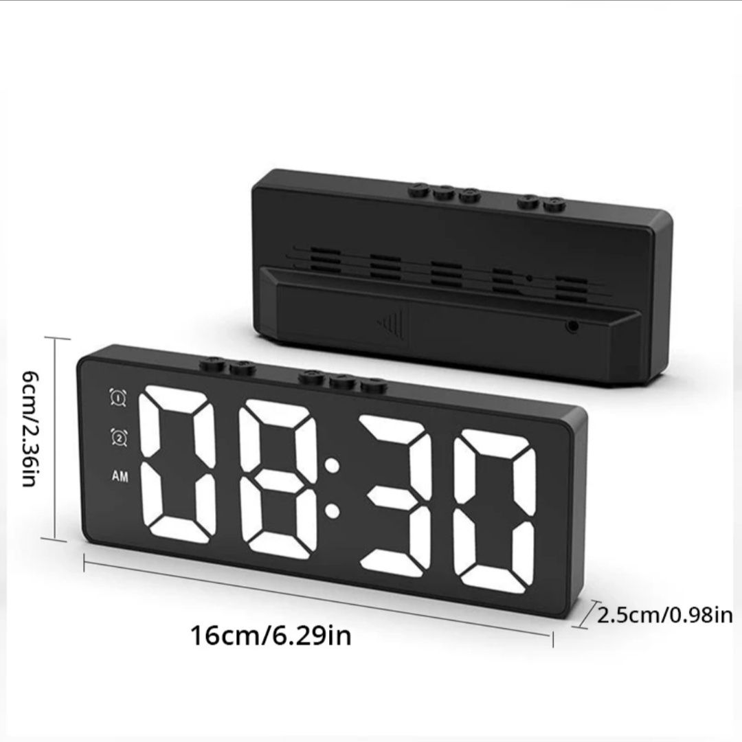 Budzik zegar elektroniczny LED cyfrowy alarm termometr USB SZ-810