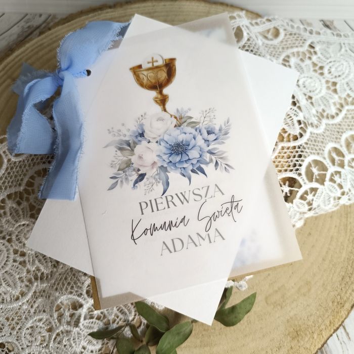 Zaproszenia na komunię chrzest roczek ślub