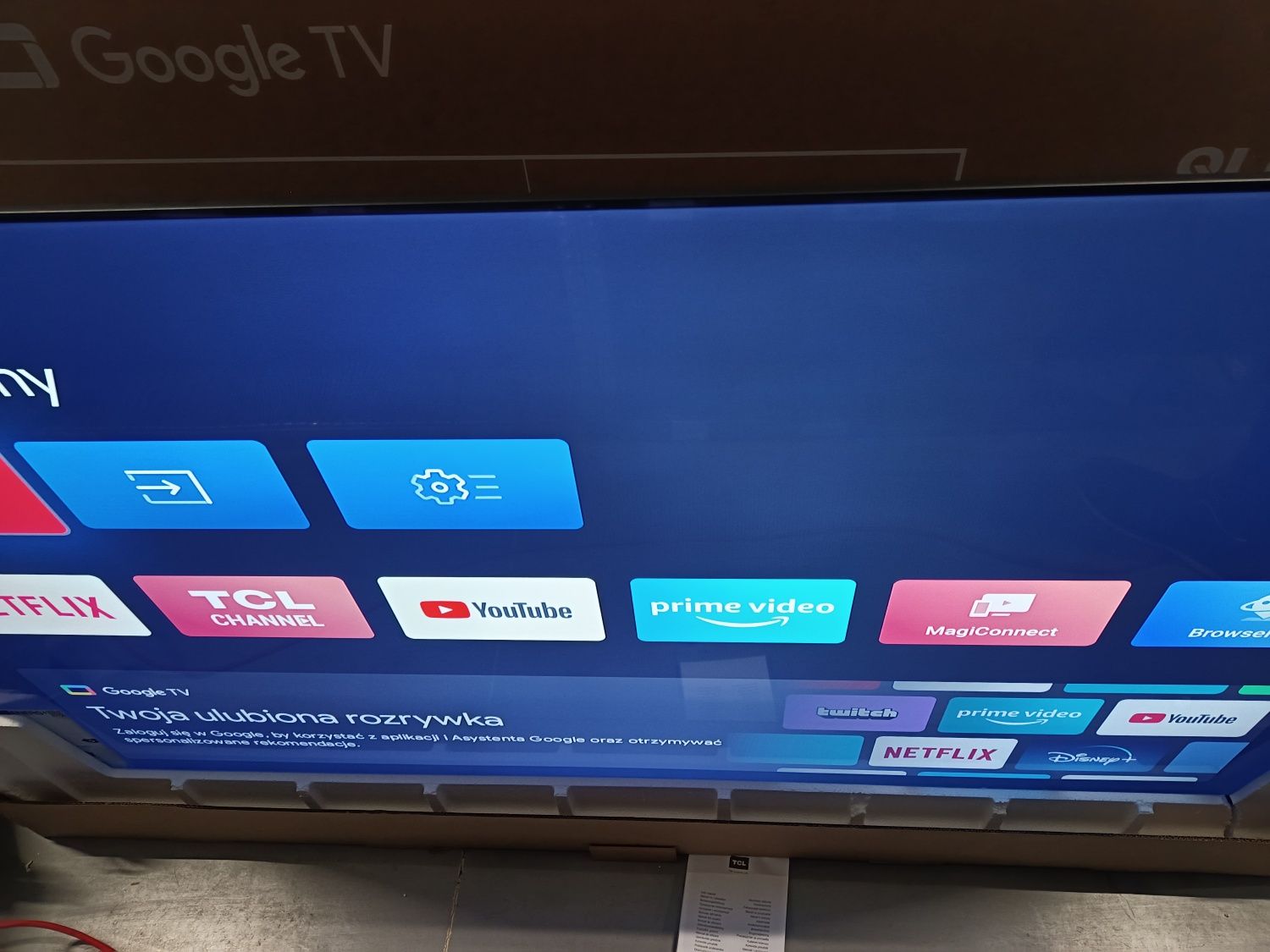 Telewizor TCL 75c649 QLED Gwarancja 24m sport game mode 120 Hz Google