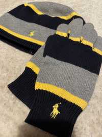 Conjunto gorro e luvas Polo Ralph Lauren