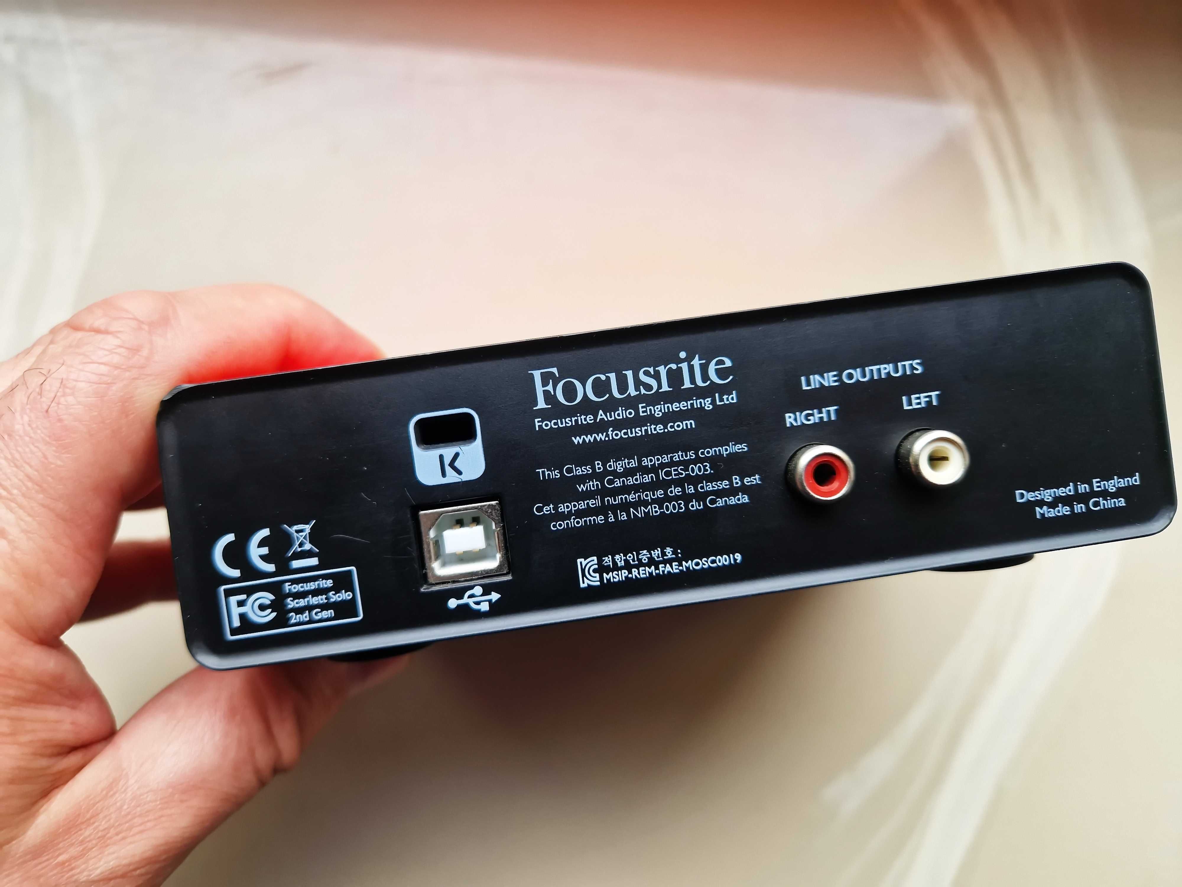 interfejs audio Focusrite - wysyłka gratis