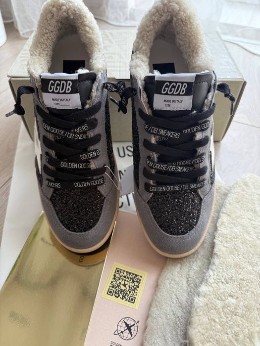 Теплые кеды GGDB (зимові кеди Golden Goose)