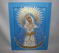 Obraz olejny Matka Boża Ostrobramska ikona Maryja prezent ślub Komunia