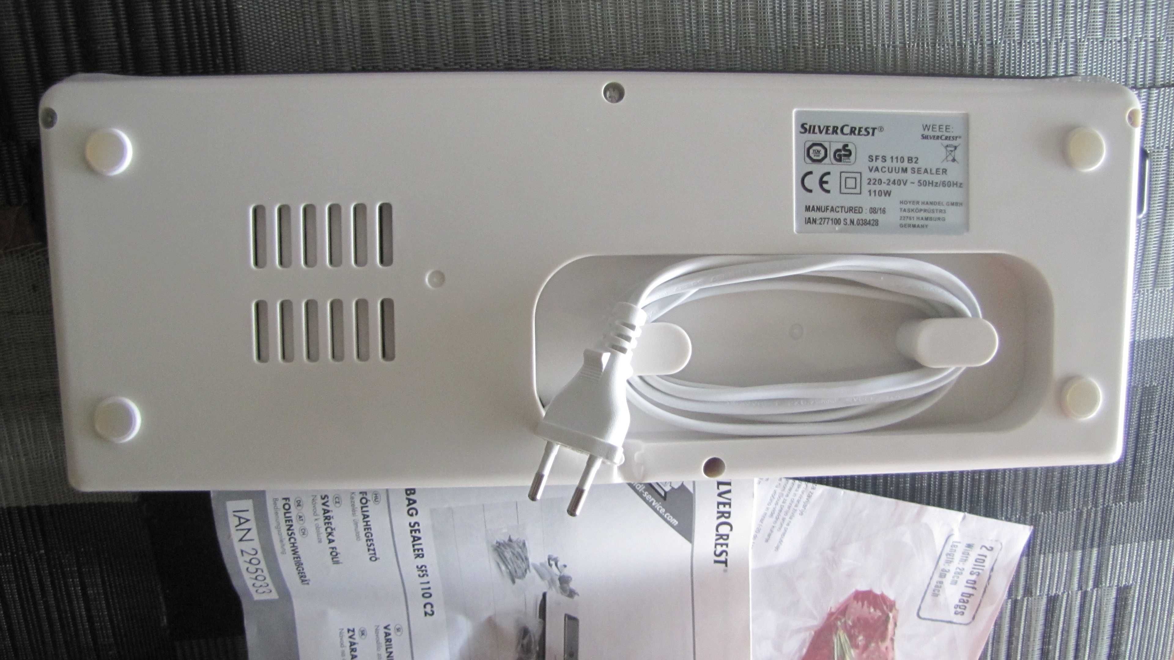 Вакууматор / Вакуумний пакувальник SilverCrest SFS 110 B2