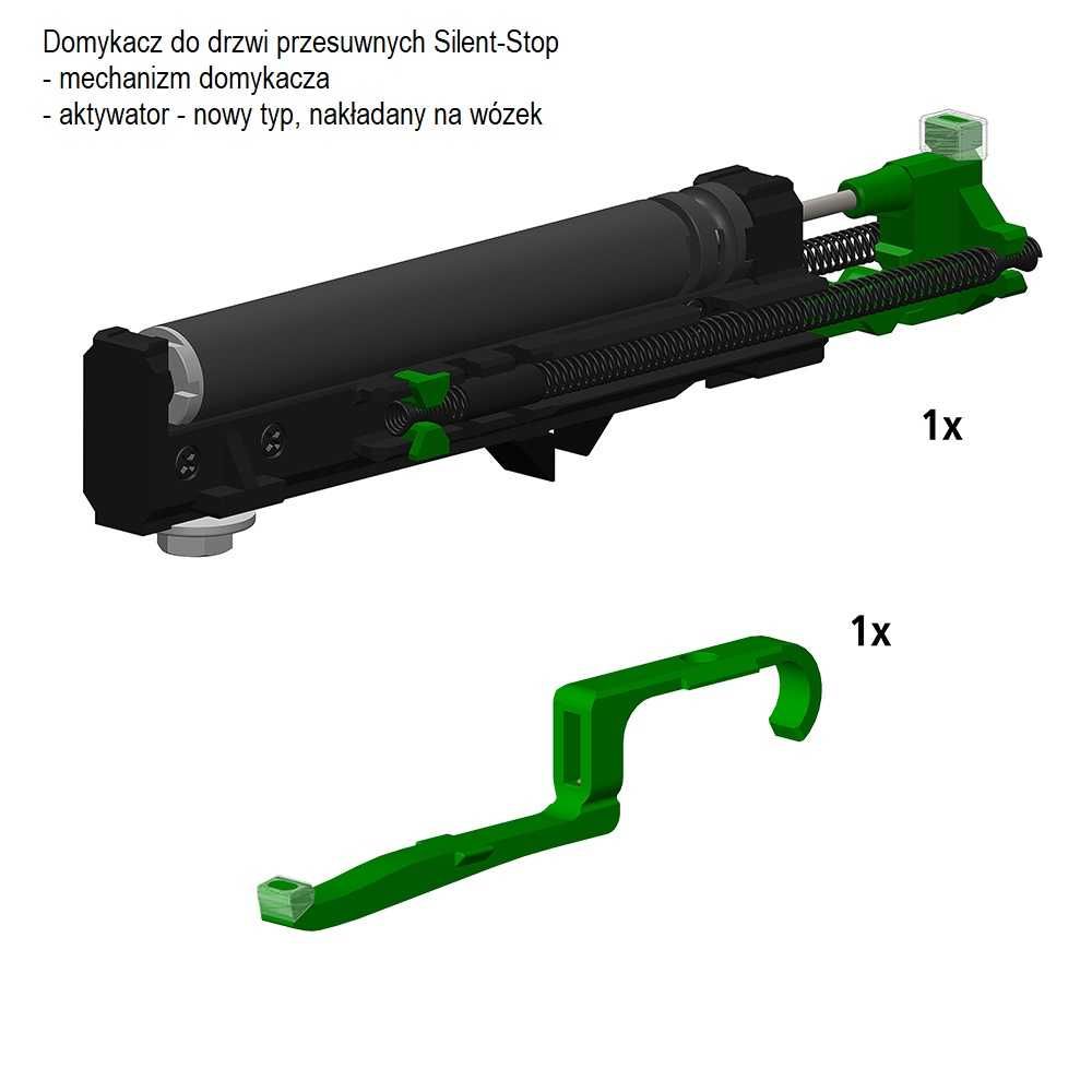 Domykacz do drzwi przesuwnych Silent-Stop Herkules, Sigma, SLID’UP