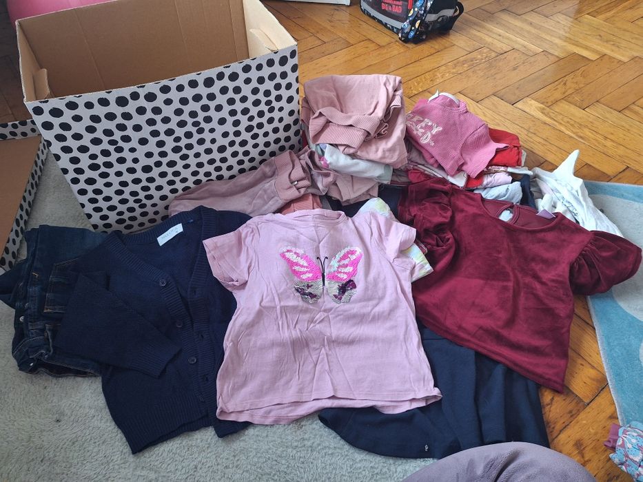 Mega paczka ubrania dla dziewczynki 110-116