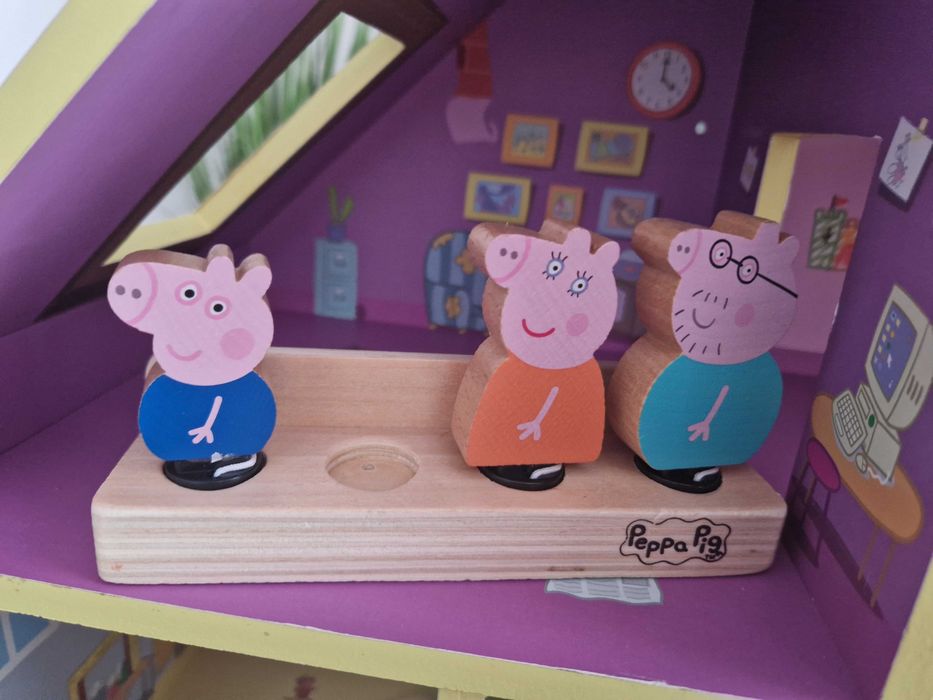 Domek Świnka Peppa Drewniany ,wysokość 65cm