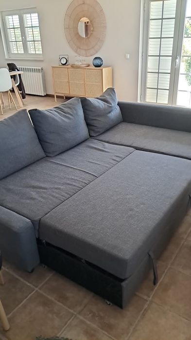 Sofá cama 3L com bau