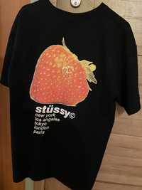 Stussy tee strawberry black L