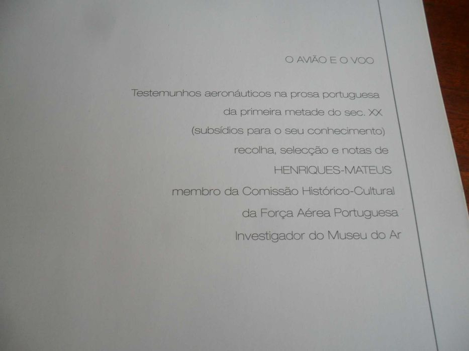 "O AVIÃO E O VOO" de Lourenço Henriques-Mateus -1ª Edição de 2005