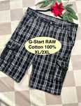 G-Star Raw spodenki markowe w kratkę z kieszeniami XL/2XL cotton 100%
