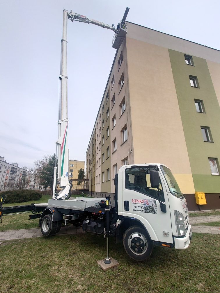 Zwyżka 25m + operator, podnośnik koszowy, wynajem