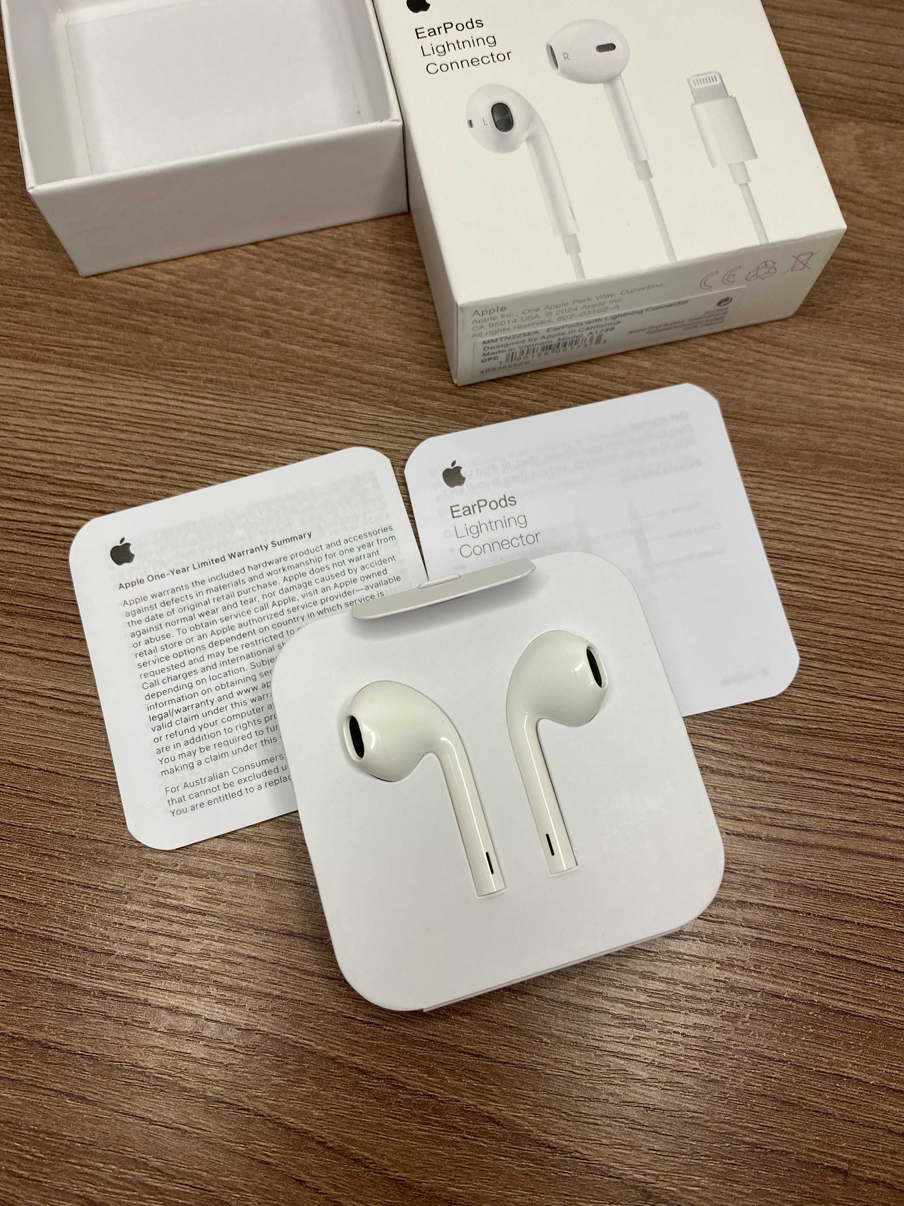 Нові Apple Earpods Lightning connector A1748 провідні навушники