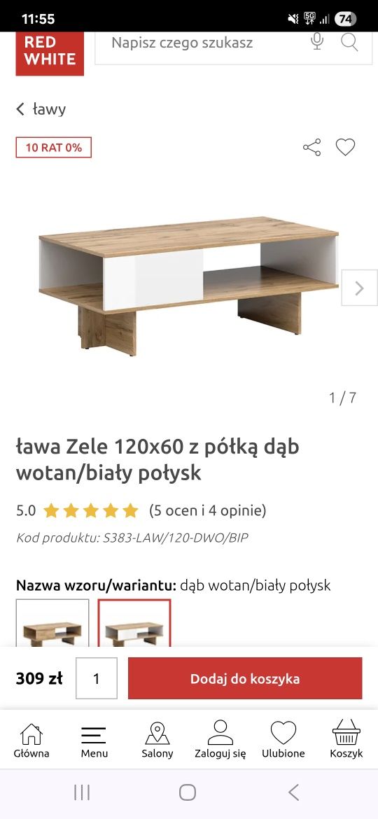 Szafka rtv pod telewizor