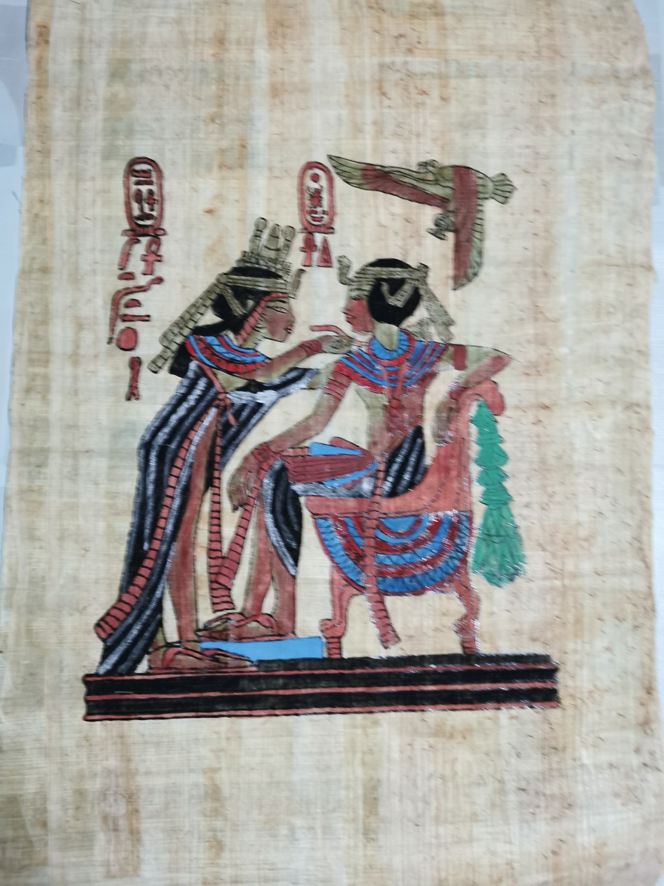 Tela em folha de papiro egipcia