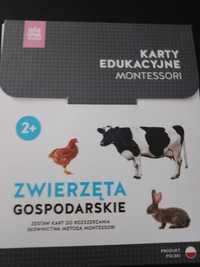 Karty edukacyjne Montessori Zwierzęta Gospodarskie